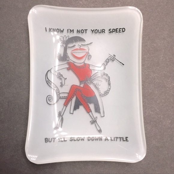 Funny vintage Mid Century Modern Trinket Holder Ring Jewelry Dish Vanity Tray - Picture 1 of 10